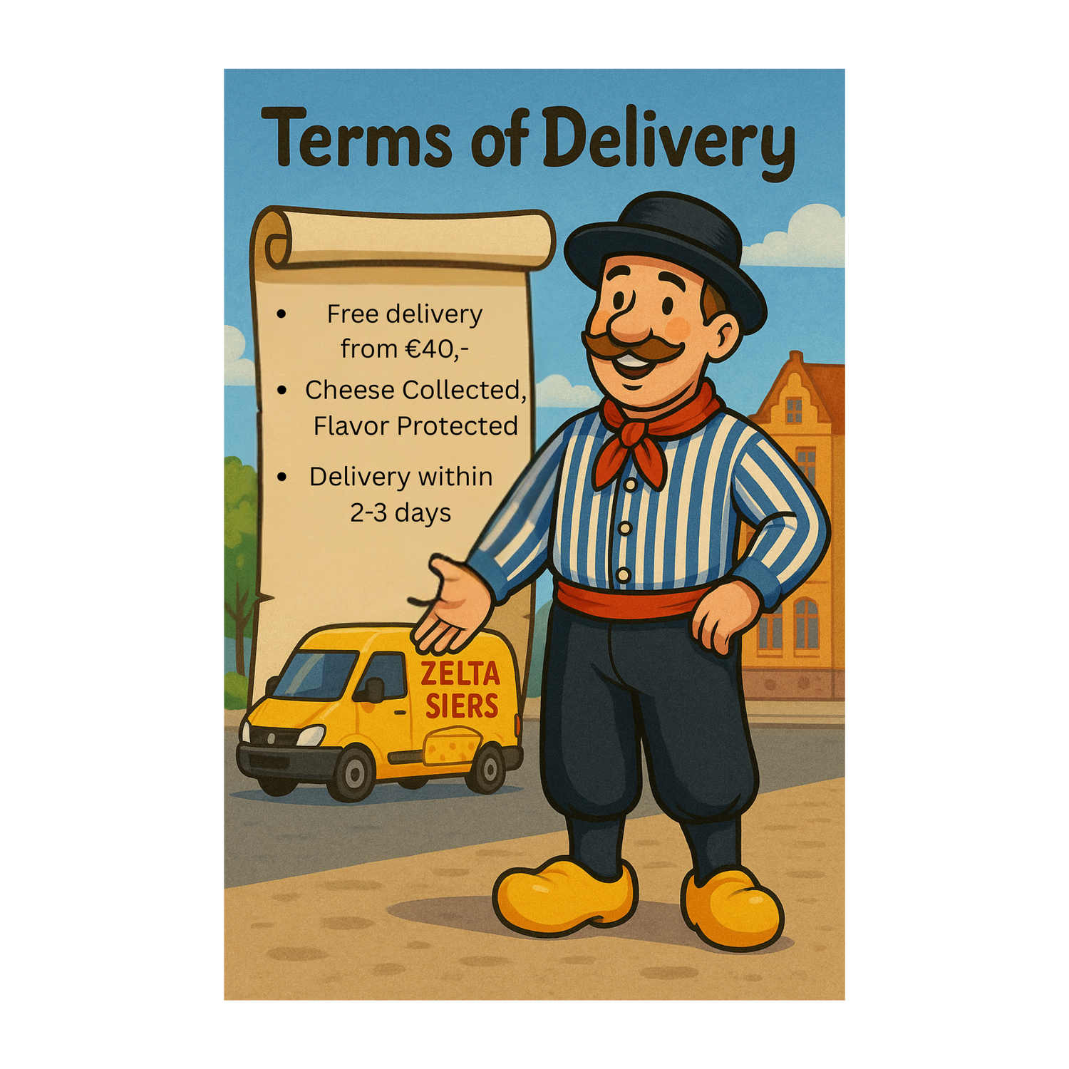 Order Dutch cheese online with reliable Latvia-wide delivery
