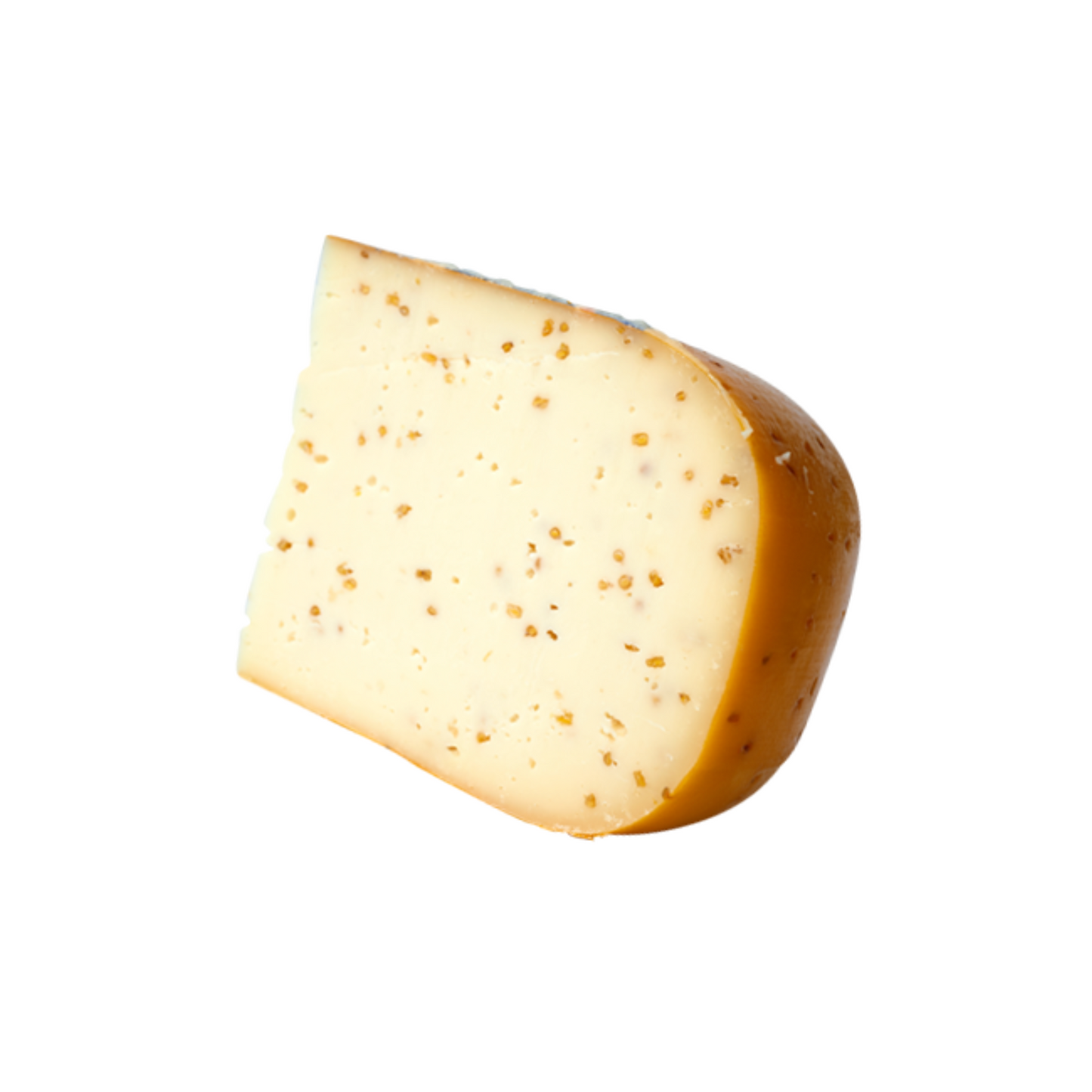 Siers ar grieķu sierāboliņa sēklām, krēmīgi dzelteni gabali uz koka dēlīša