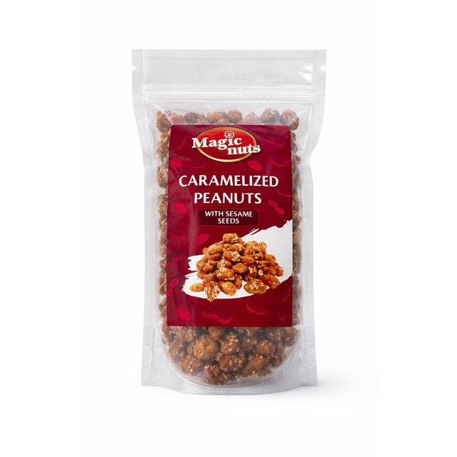 Gekarameliseerde Pinda’s met Sesam
